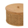 Set 2ks kulatých ratanových boxů s výpletem Rattan Boom  - Ø 31*19cm