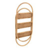 Nástěnná oválná ratanová polička Rattan Boom  - 56*20*110cm