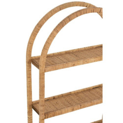 Nástěnná oválná ratanová polička Rattan Boom  - 56*20*110cm
