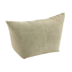 Béžovo-zelený kožený puf / sedák Pouf cross low - 80*45*54cm