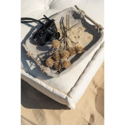 Dekorační papírový podnos s dřevěnými uchy Mache - 32*25*5 cm