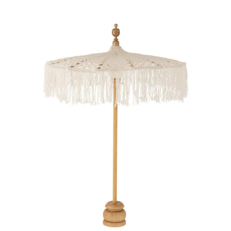 Přírodní drhaný slunečník na stůl Macrame - ∅65*95 cm