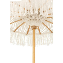 Přírodní drhaný slunečník na stůl Macrame - ∅65*95 cm