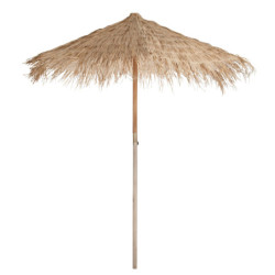 Přírodní slaměný dekorační slunečník Straw L - ∅ 290*240 cm