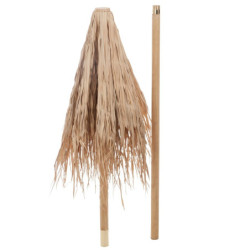 Přírodní slaměný dekorační slunečník Straw S - ∅ 150*270 cm