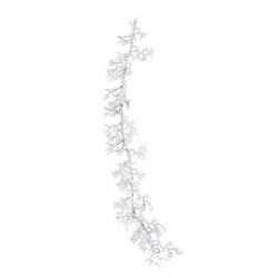 Bílá zasněžená dekorační větvička Snowy - 22*5*104cm