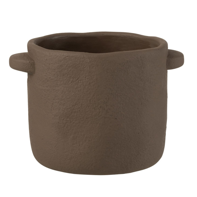 Dekorační cementový hrnec Gustave Taupe L - 24*20*17 cm