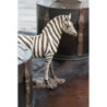 Bílo-černá antik dekorace Zebra - 31*11*32 cm