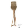 Stojací lampa z teakového dřeva a stínidlem z trávy Rafi grass - Ø 42*175 cm/ E27/ 70W