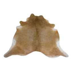 Béžový koberec z hovězí kůže Cowhide beige - 200*0,5*240cm/3-4m²