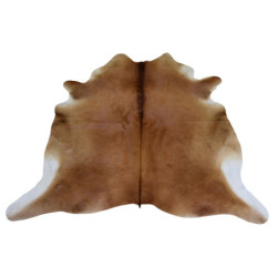 Hnědý koberec z hovězí kůže Cowhide brown - 200*0,5*240cm/3-4m²