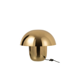 Zlatá kovová stolní lampa Mushroom - Ø 40*34cm