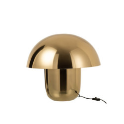 Zlatá kovová stolní lampa Mushroom Large - Ø 50*45cm