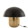 Černo-zlatá kovová stolní lampa Mushroom Large - Ø 50*45cm