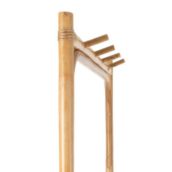Přírodní ratanový věšák s lavicí a háčky Ellen - 74*38*190cm