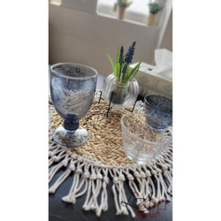 Přírodní pletené prostírání z mořské trávy s třásněmi - Ø 50*1.5 cm