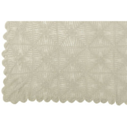 Světle zelený bavlněný krajkový ubrus Lace Green - 200*135cm
