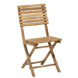 Přírodní bambusová skládací židle Bamboo Pliable - 54*45*85cm