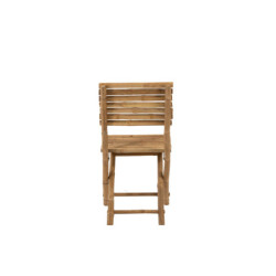 Přírodní bambusová skládací židle Bamboo Pliable - 54*45*85cm