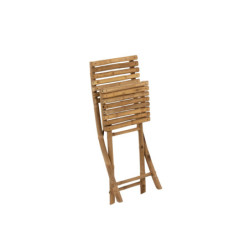 Přírodní bambusová skládací židle Bamboo Pliable - 54*45*85cm
