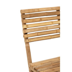 Přírodní bambusová skládací židle Bamboo Pliable - 54*45*85cm