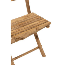 Přírodní bambusová skládací židle Bamboo Pliable - 54*45*85cm
