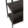 Černý kovový policový regál se šuplíkem Valio Black - 54*38*140cm
