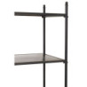 Černý kovový policový regál se šuplíkem Valio Black - 55*37*185cm