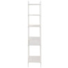 Bílý antik kovový policový regál se šuplíkem Valio White - 55*37*185cm