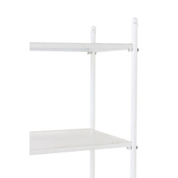 Bílý antik kovový policový regál se šuplíkem Valio White - 55*37*185cm