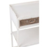 Bílý antik kovový konzolový stůl se šuplíky Valio White - 75*38*84cm