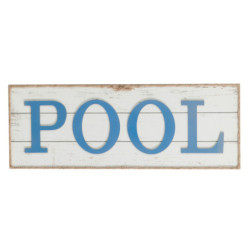 Nástěnná dřevěná cedule Pool - 72*3*28 cm