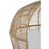 Béžové ratanové zahradní křeslo Lounge Beige Oval  - 115*110*148 cm
