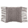 Polštář Macrame Taupe s třásněmi  - 45*45 cm