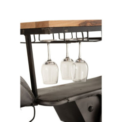 Granitový retro bar motocykl na12skleniček a 6lahví vína Motorcycle - 200*43*100 cm