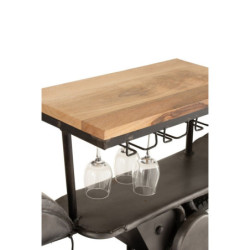 Granitový retro bar motocykl na12skleniček a 6lahví vína Motorcycle - 200*43*100 cm