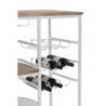 Bílý antik retro bar kolo na skleničky a 9lahví vína Bicycle - 173*64*119 cm