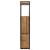 Černá kovovo-dřevěná barová skříň na skleničky a láhve vína Vine Cabinet - 60*30*160 cm
