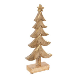 Přírodní dřevěný vánoční stromek s patinou Tree Mango - 14*5*31cm