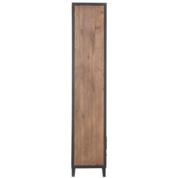 Policový regál / knihovna s kovovou kontrukcí Industrial - 165*40*216cm