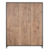 Policový regál / knihovna s kovovou kontrukcí Industrial - 165*40*216cm