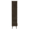 Černá kovovo-dřevěná skříň se šuplíky na nožičkách Closet High - 80*35*180 cm