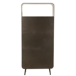 Černá kovovo-dřevěná skříň se šuplíky na nožičkách Closet High - 80*35*180 cm