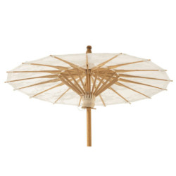 Přírodní slunečník do ruky s krajkou Paeso - Ø44*54cm
