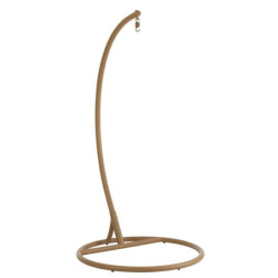Béžové závěsné ratanové křeslo Bule Beige - 113*103*197 cm