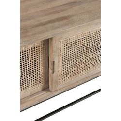 TV dřevěná komoda s dvířky Woven - 150*40*50cm