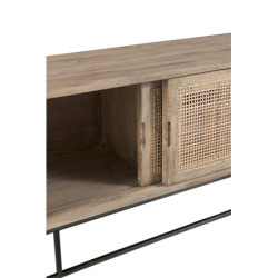 TV dřevěná komoda s dvířky Woven - 150*40*50cm