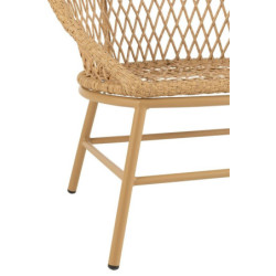 Béžové ratanové zahradní křeslo Zayo Beige - 59*74*81cm