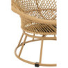 Béžové ratanové zahradní točící křeslo Zayo Beige - 88*92*100cm
