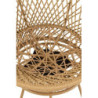 Béžové ratanové zahradní točící křeslo Zayo Beige - 88*92*100cm